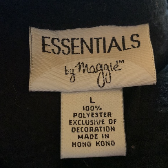 Vintage Black Fleece Polar Bear Appliqué Long Sleeve Button Up Cardigan Sweater - Picture 16 of 16